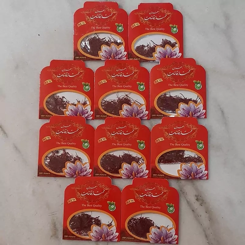 زعفران سرگل قائنات نیم مثقالی پک 10 عددی(ارسال رایگان)