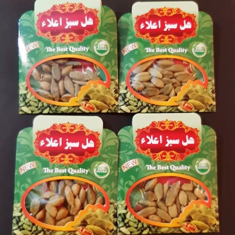 هل سبز اعلاء اکبر بنفش 10گرمی  پک 10عددی